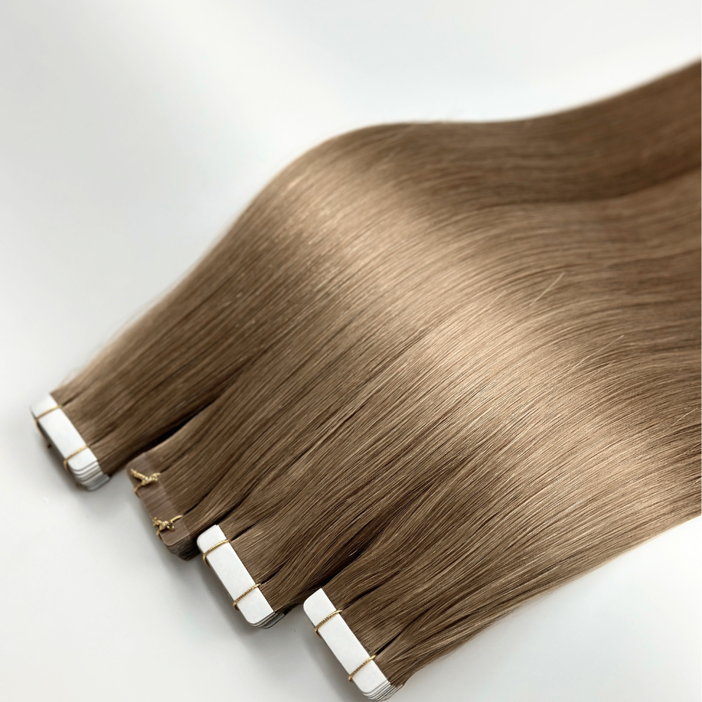 Close-up of premium Remy hair texture quality